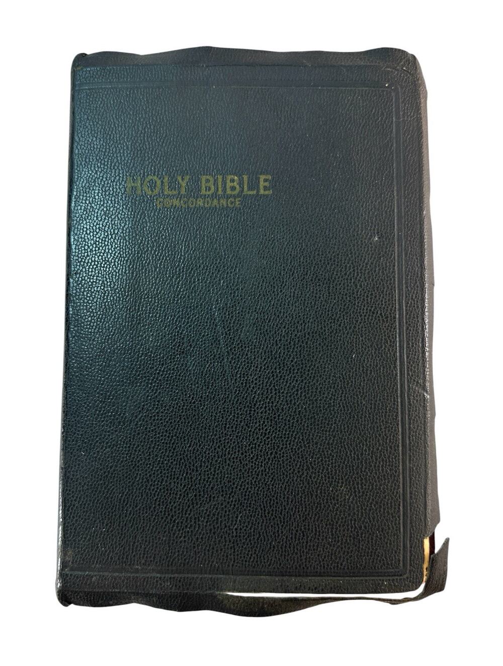 1945 World Publishing King James Holy Bible Concordance Family Records KJV